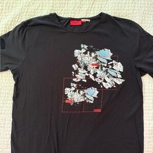 Hugo Boss Black Short Sleeve Tee with Graphic Design